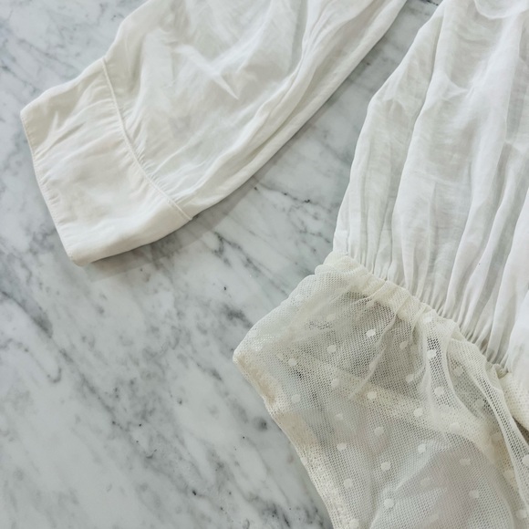 Free People Ladylike Lady Bodysuit White Medium - Picture 7 of 12